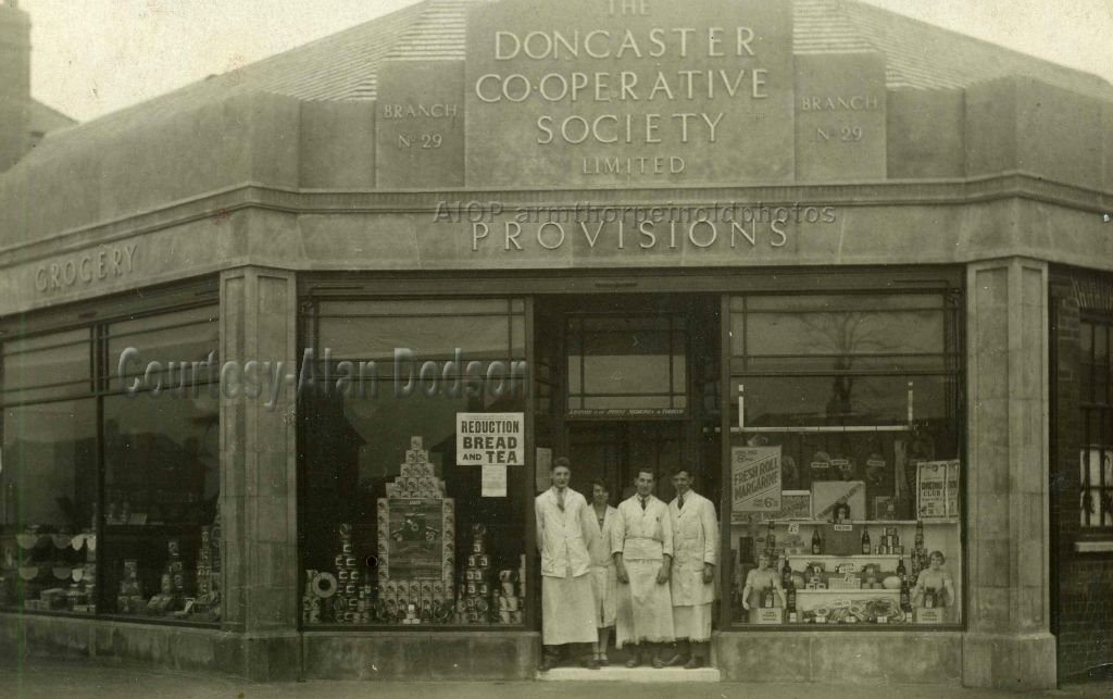 Shop at the Co-op,early days,now the Spar on King Street.